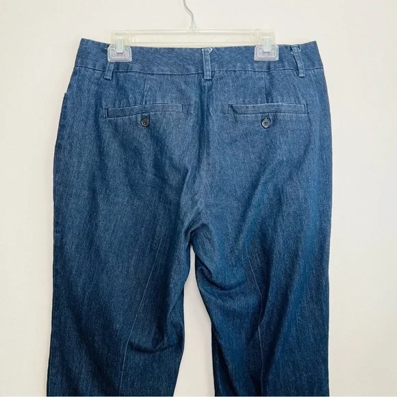Eloquii dark wash mid rise cropped jeans - Picture 5 of 7